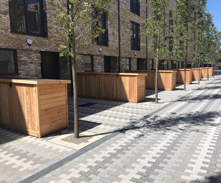 Bespoke timber bike sheds for new housing developments