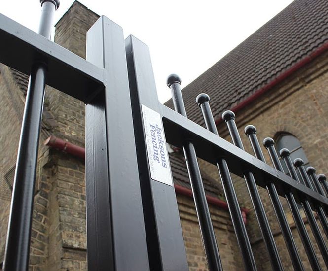 Barbican® Imperial railings and gate provide security for church