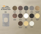 Hamilton’s new GRID LEDITB250 dimmer with 14 inlay plate finishes - on this page