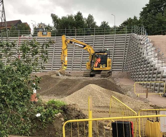 Andacrib retaining walls for A2 junction improvements