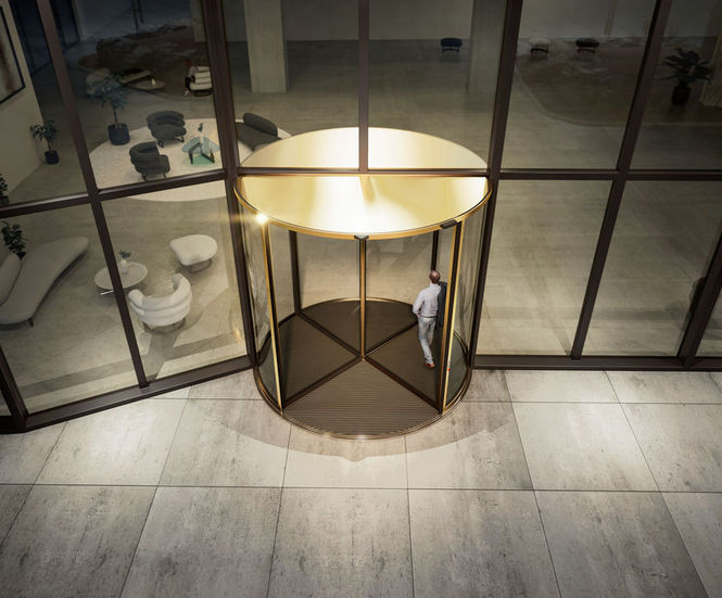 Revo.PRIME - automatic revolving door system for 3- or 4-leaf doors