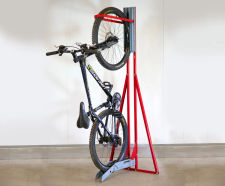 BikeAway freestanding, space-saving verticle cycle stand