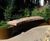Exeter EX007 Bench - curved contemporary timber outdoor bench 5