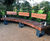 Exeter EX007 Bench - curved contemporary timber outdoor bench 2
