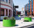 Colourful planters with bench seating for Quality Streets 8