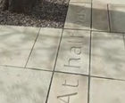 30m sandstone inscription - Dysart High Street, Fife