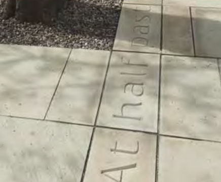 30m sandstone inscription - Dysart High Street, Fife