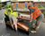 Bespoke iroko and steel tiered seating for leisure centre - London 1