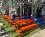 Pelham picnic tables for Moretown Belle sports bar, London - on this page