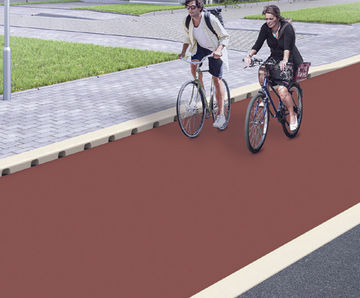 ACO KerbDrain CycleKerb - concrete cycle lane kerb with drainage channel