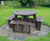 Octagonal recycled plastic picnic table for 8 people 1