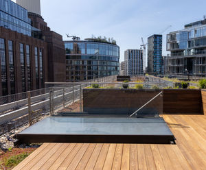 Grad hidden-fix decking system for Battersea Power Station