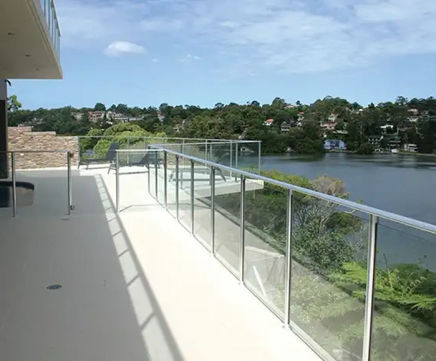 Marano modular aluminium post and glass handrail systems