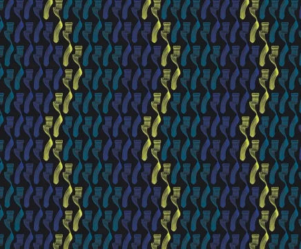 Geometry Secret Music collection hand-printed wallpaper