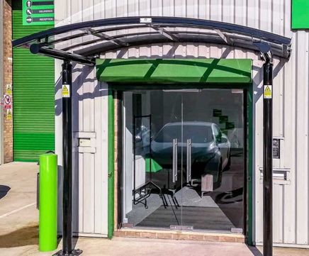 Uxbridge entrance canopy