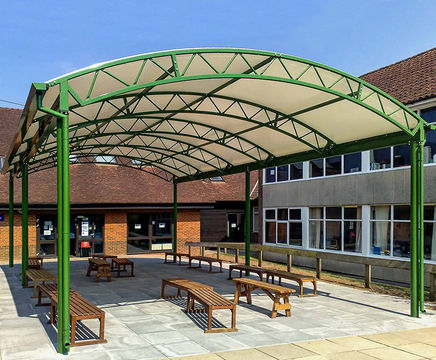 Oxford barrel vault canopy shelter