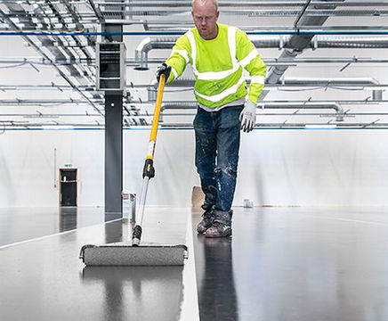 Cold Set Coating for floors in unheated areas