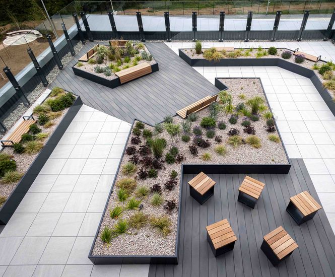 AKRI planters help create rooftop sanctuary at DIRFT