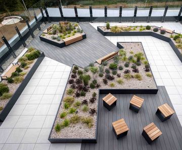 AKRI planters help create rooftop sanctuary at DIRFT