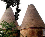 Oast-house roof tiles, handmade in clay