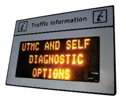 Traffic information LED road signs