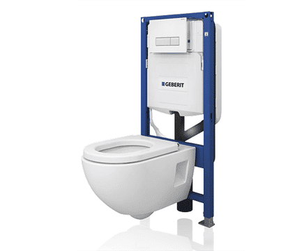 Duofix wall-hung WC frame, H98, with 12cm Omega cistern
