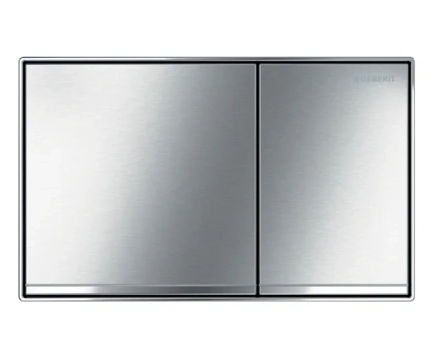 Geberit Sigma60 brushed chrome flush plate, dual flush