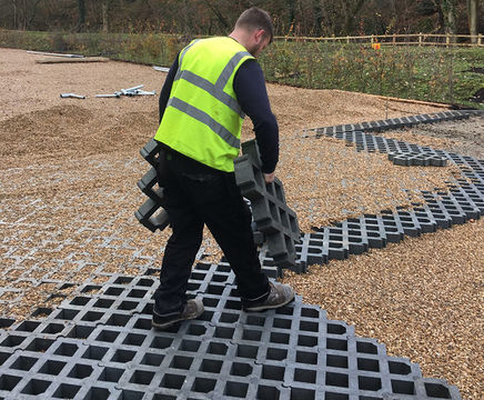 Truckcell™ - heavy-duty cellular paving for high-load traffic