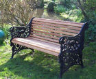 Squirrel cast iron and timber bench