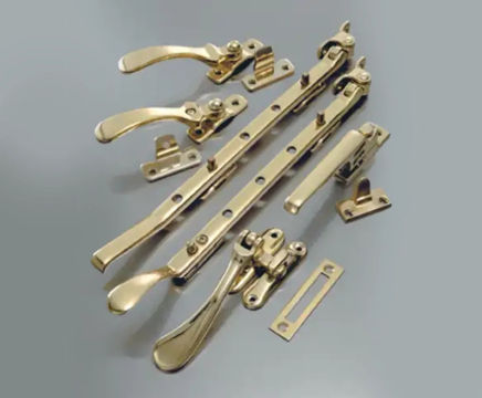 Clifford brass casement and sash window fittings