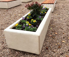 Westminster - precast concrete rectangular outdoor planter
