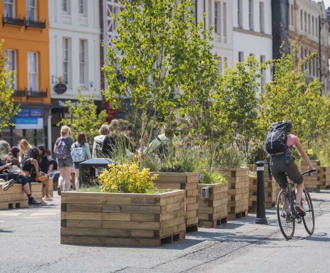Broad Street Moveable Planters