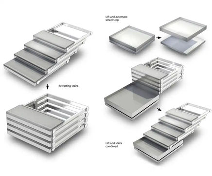 Sesame System disabled access retracting stairs