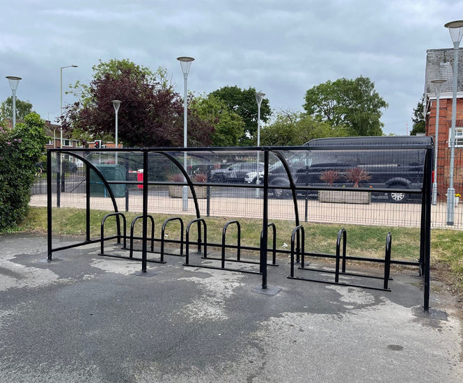 Cycle Shelter for Newport Girls High School, Wales