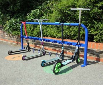 Single- / double-sided scooter racks