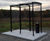 Curved 4-Sided Smoking Shelter - Clear Roof 1
