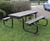 Recycled Plastic and Metal Picnic Table 1