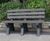 100% Recycled Plastic Park Seat With Back 1