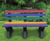 100% Recycled Plastic Park Seat With Back 2
