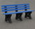 100% Recycled Plastic Park Seat With Back 3