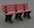 100% Recycled Plastic Park Seat With Back 4