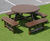 100% Recycled Plastic Round Picnic Table 1