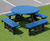 100% Recycled Plastic Round Picnic Table 2