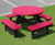 100% Recycled Plastic Round Picnic Table 3