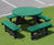 100% Recycled Plastic Round Picnic Table 4