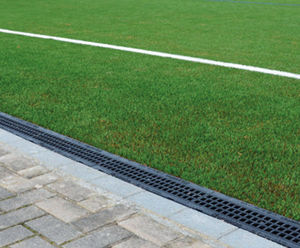 SPORTFIX channel drainage with mobile border for running tracks