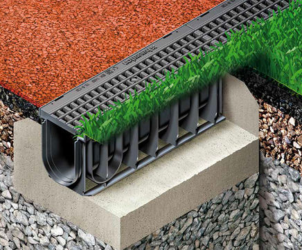 SPORTFIX ROM channel drainage for artificial turf hockey pitches