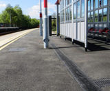 Channel drainage for railway platform renovation - Low Moor - on this page