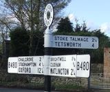 Fingerpost signs for roads and highways - on this page