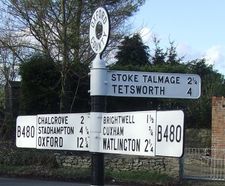 Fingerpost signs for roads and highways
